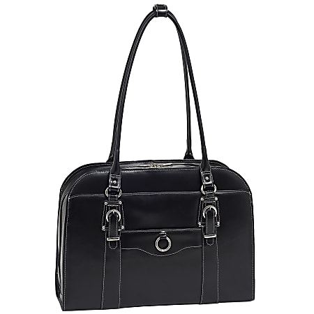 McKleinUSA Hillside Leather Ladies' Briefcase, Black