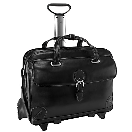 Leather laptop case with handle online