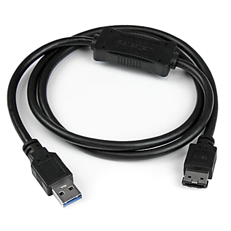 StarTech.com USB 3.0 To eSATA HDD / SSD / ODD Adapter Cable, 3'