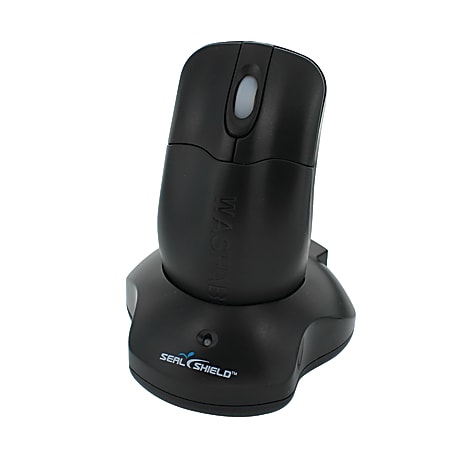 Seal Shield Silver Storm™ Wireless Waterproof Mouse, Black, STM042W