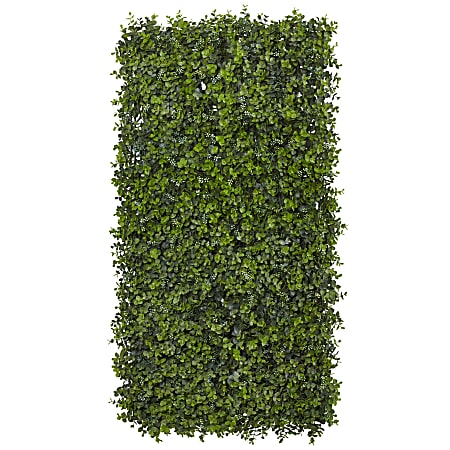 Nearly Natural 2-1/2" Artificial Eucalyptus Mats, Green, Set Of 8 Mats