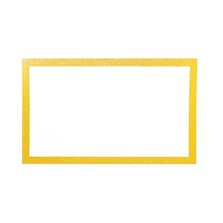 Artskills® Glitter-Framed Poster Board, 13" x 22", Gold/White