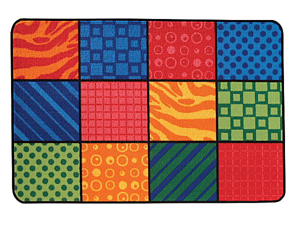 Carpets for Kids® KID$Value Rugs™ Patterns At Play Activity Rug, 4' x 6' , Multicolor