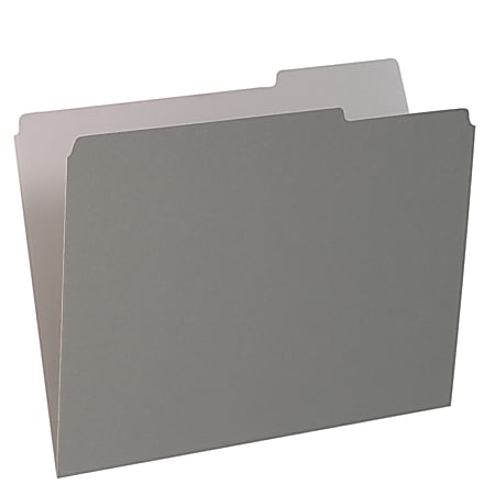 Pendaflex® 1/3-Cut Color Interior Folders, Letter Size, Gray,