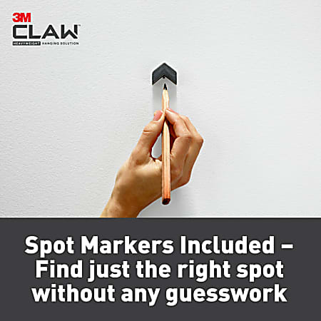 3M CLAW™ 65 lb. Drywall Picture Hanger With Spot Markers