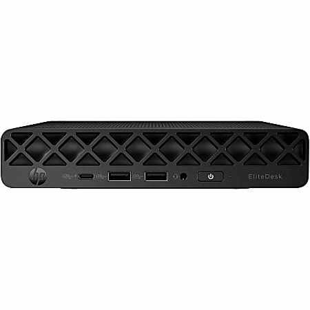 HP EliteDesk 8 G1i Desktop Computer, Intel Core Ultra 5 235T, vPro Technology, 64 GB, 1 TB SSD, Desktop Mini, Jack Black, BQ4C1UTABA