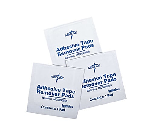 Medline Adhesive Remover Pads, 1000 per Case