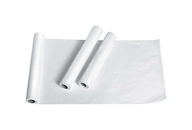 Medline Standard Crepe Exam Table Paper, 18" x 125', White, Case Of 12 Rolls