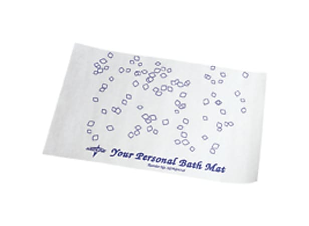 Medline Disposable Paper Bath Mats, 21.5" x 13.875", 500 per Case