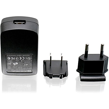 IOGEAR 1A USB Power Adapter w/US & EU Plugs