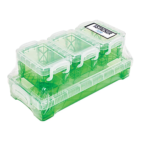 Super Stacker Storage Boxes, 5 Cups, Assorted Colors, Pack Of 4