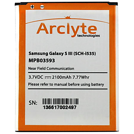 Arclyte Samsung Batt Galaxy S 3