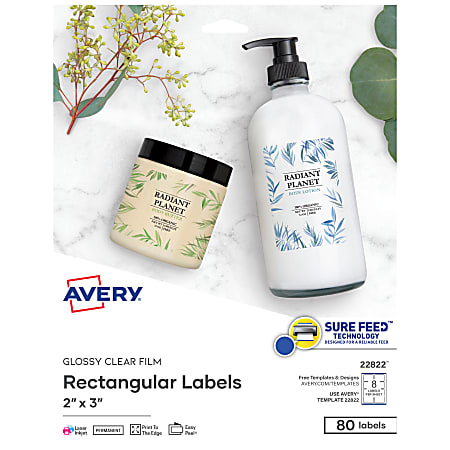 Avery® Easy Peel® TrueBlock® Print-To-The-Edge Inkjet/Laser