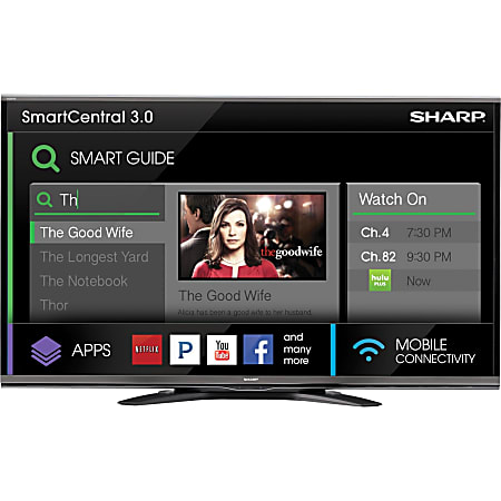 Sharp AQUOS LC 70EQ10U 70 1080p LED LCD TV 169 HDTV 1080p 240 Hz