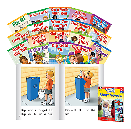 Shell Education Building Language Through Phonics, Level D: Short Vowels, Preschool To Grade 2