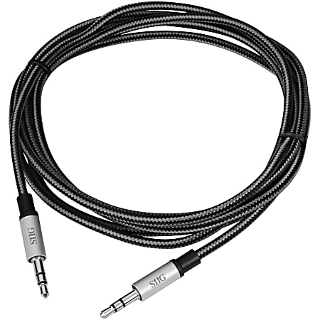 SIIG Woven Fabric Braided 3.5mm Stereo Auxillary Cable
