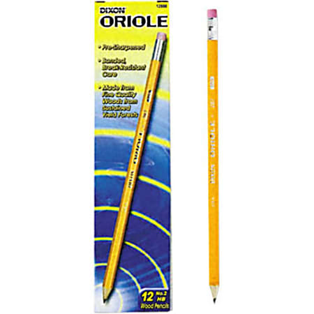 Buy Dixon Oriole® Pre-sharpened #2 Pencils (Pack of 12) at S&S Worldwide