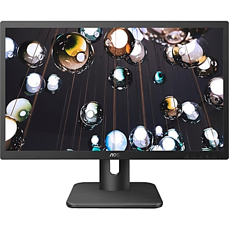 AOC 22E1H 21.5" (22" Class) Full HD LCD Monitor - 16:9 - Black - LED Backlight - 1920 x 1080 - 16.7 Million Colors - 250 Nit - 5 ms - 60 Hz Refresh Rate - HDMI - VGA