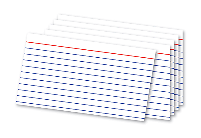 Office Depot Brand Index Cards And Tray Set 3 x 5 White Pack Of 180 Cards -  Office Depot