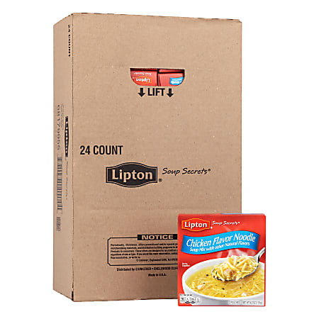 Lipton Savoury Chicken Noodle Soup, 4.2 Oz, 24 Mixes Per Pack