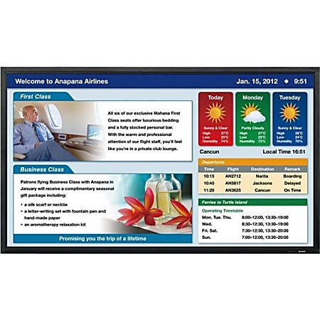 Sharp Professional PN-E802 80" LED LCD Monitor - 16:9 - 6 ms