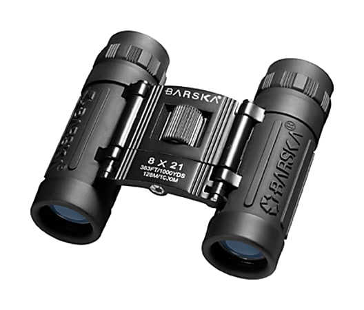 Barska Lucid View Binoculars, 8 x 21, Black