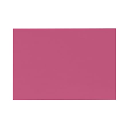 LUX Flat Cards, A6, 4 5/8" x 6 1/4", Magenta Pink, Pack Of 250