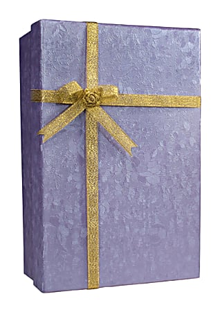 Barska Key Lock Gift Box Lock Box, Light Purple Flowers