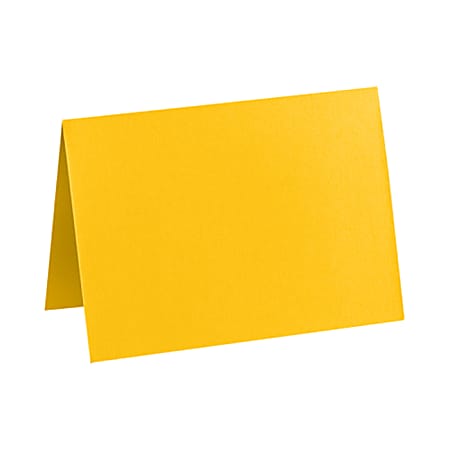 LUX Folded Cards, A1, 3 1/2" x 4 7/8", Sunflower Yellow, Pack Of 500