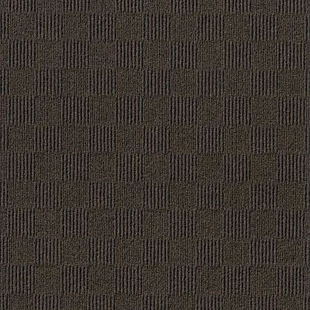 Foss Floors Crochet Peel & Stick Carpet Tiles, 24" x 24", Mocha, Set Of 15 Tiles