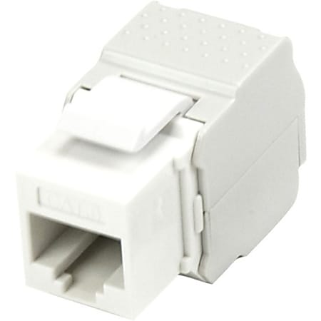 StarTech.com Cat 6 Keystone Jack white - Tool-less Type Cat. 6 Keystone Jack - Network Connector - RJ-45 - RJ-45