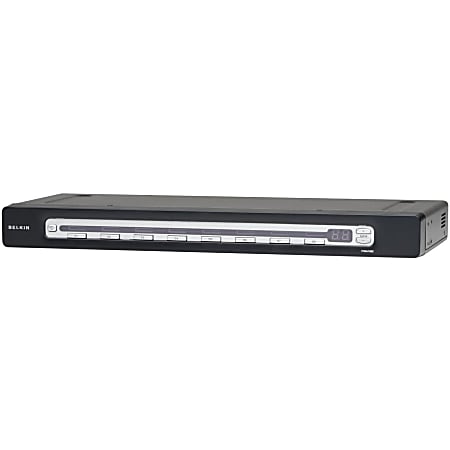 Belkin OmniView PRO3 8-Port KVM Switch - 8 x 1 - 8 x HD-50 Keyboard/Mouse/Video - Rack-mountable