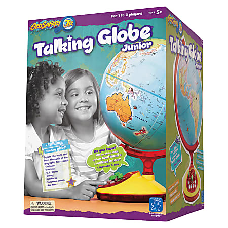 Educational Insights® GeoSafari® Talking Globe® Jr., 18" x 12", Yellow/Red