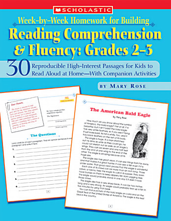 Scholastic Week-by-Week Homework For Building Reading Comprehension & Fluency — Grades 2-3