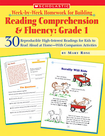 Scholastic Week-by-Week Homework For Building Reading Comprehension & Fluency — Grade 1