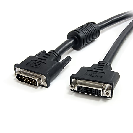 StarTech.com DVI-I Dual Link Digital Analog Monitor Extension Cable, 10', Black