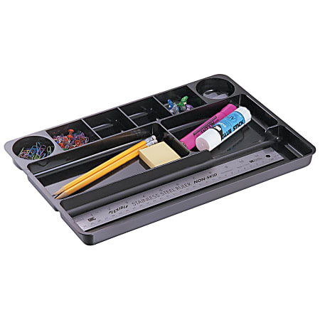 Office Depot® Brand 30% Recycled Drawer Organizer, Black