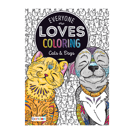 Bendon® Adult Coloring Book, Cats & Dogs