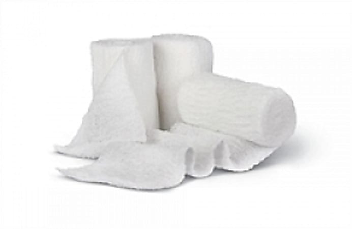 Medline Bulkee Lite Nonsterile Conforming Bandages, 2" x 3 1/2 Yd., White, Pack Of 96