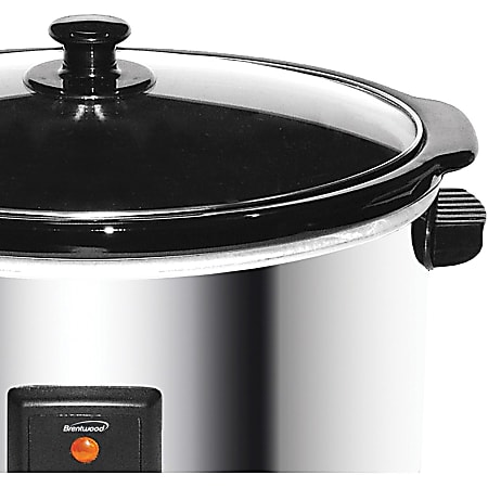 Brentwood Select 7 Quart Slow Cooker Silver - Office Depot