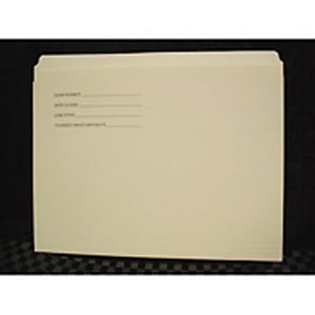 File Folders, 9 1/2" x 11", Manila, Box Of 100
