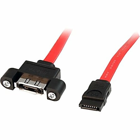 StarTech.com PANEL MOUNT ESATA CBL 1FT Cable Connector