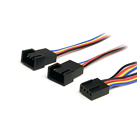 StarTech.com 12in 4 Pin PWM Fan Extension Power Y Cable  F/M
