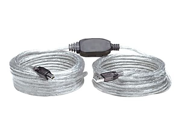 Manhattan Hi-Speed A Male/B Male USB Active Cable, 36'