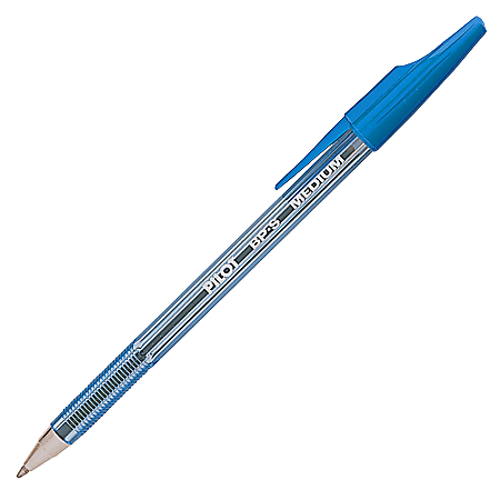 Pilot® Better™ Ballpoint Pens, Medium Point, 1.0 mm, Blue Barrel, Blue Ink, Pack Of 12