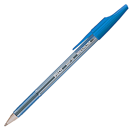 Pilot® Better™ Ballpoint Pens, Medium Point, 1.0 mm, Blue Barrel, Blue Ink,  Pack Of 12