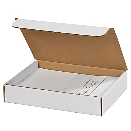 Office Depot® Brand Literature Mailers, 9" x 8" x 2", White, Pack Of 50