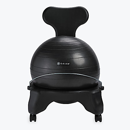 Gaiam Classic Balance Ball® Chair, Gray