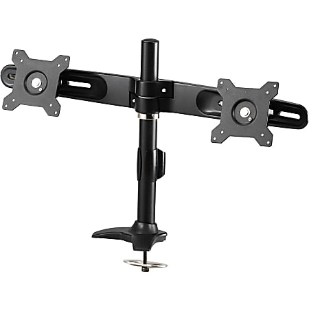 Amer Mounts Grommet Based Dual Monitor Mount for two 15"-24" LCD/LED Flat Panel Screens - AMR2P