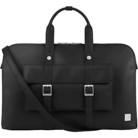 Moshi Treya Briefcase - Jet Black, Two-in-one Messenger, Briefcase for Laptops up to 13"